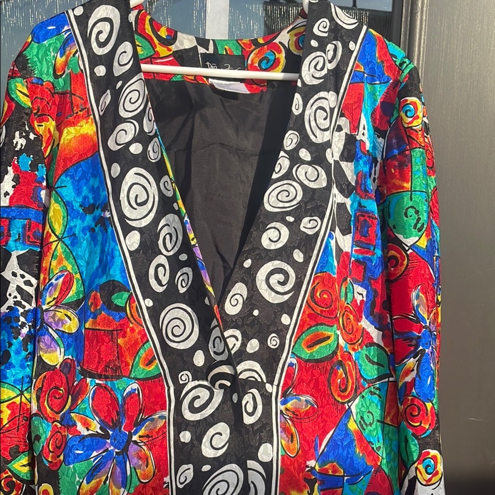 Colorful Abstract Diane Freis and Women's blazer